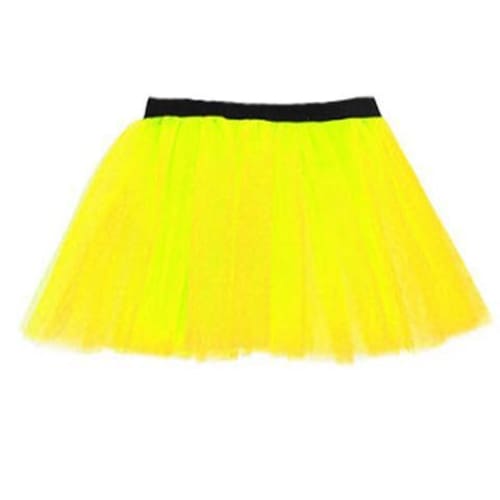 14" Neon 3 Layers of Net UV Flo Long Tutu Skirt For Hen Fancy Dress Party - Adult Size 6 to 26 - Image 10