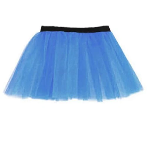 14" Neon 3 Layers of Net UV Flo Long Tutu Skirt For Hen Fancy Dress Party - Adult Size 6 to 26 - Image 6