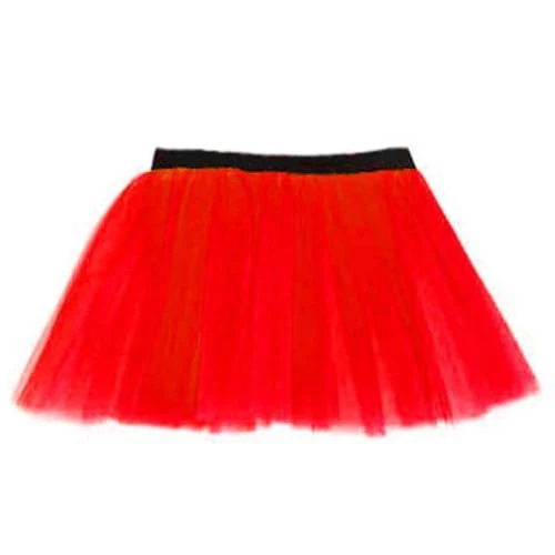 14" Neon 3 Layers of Net UV Flo Long Tutu Skirt For Hen Fancy Dress Party - Adult Size 6 to 26 - Image 8