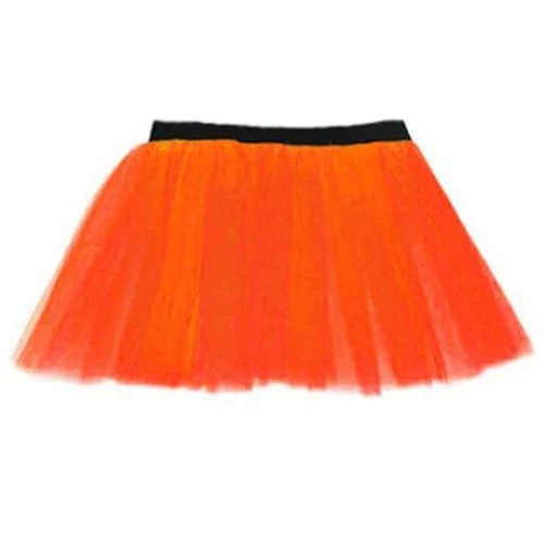 14" Neon 3 Layers of Net UV Flo Long Tutu Skirt For Hen Fancy Dress Party - Adult Size 6 to 26 - Image 9