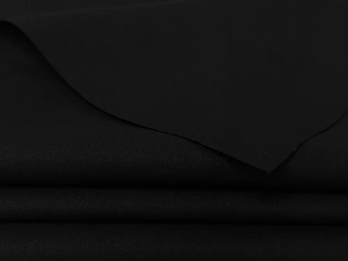 Black Calico Fabric by The Metre - 100% Cotton Craft Material 155 GSM Medium Weight - 150cm 60" Wide - Image 3