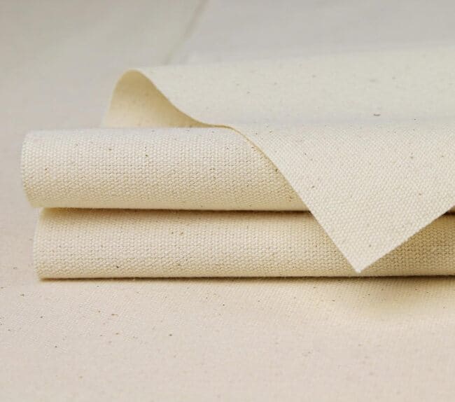 Calico Fabric by The Metre - 100% Cotton Natural - Unbleached Craft Material 155GSM Medium Weight - Canvas for Painting - 150cm 60" Wide - Image 3