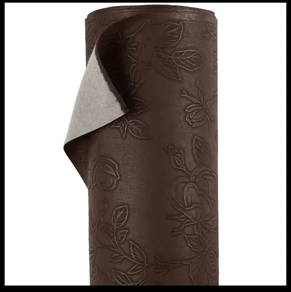 Floral Faux Leather Fabric Waterproof Leatherette Flower Material Car Seat Vinyl - 140cm Wide - Image 6