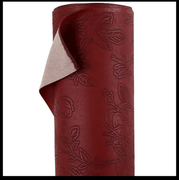 Floral Faux Leather Fabric Waterproof Leatherette Flower Material Car Seat Vinyl - 140cm Wide - Image 12