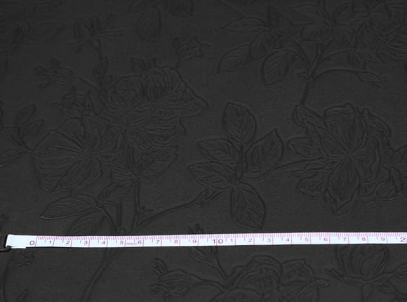 Floral Faux Leather Fabric Waterproof Leatherette Flower Material Car Seat Vinyl - 140cm Wide - Image 3