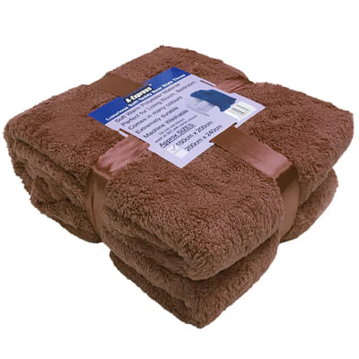 Teddy Blanket and Sherpa Throw Ideal For Bed, Travel, Picnic & Pets - Image 9