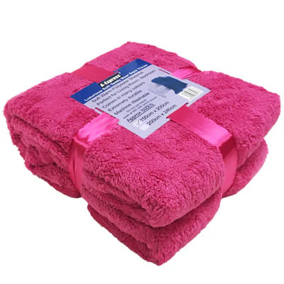 Teddy Blanket and Sherpa Throw Size 125cm x 150cm Ideal For Bed, Travel, Picnic & Pets - Image 13