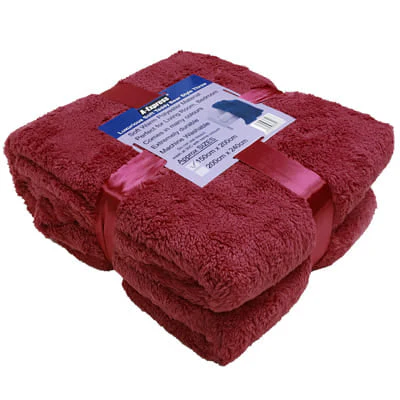 Teddy Blanket and Sherpa Throw Size 125cm x 150cm Ideal For Bed, Travel, Picnic & Pets - Image 6