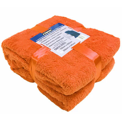 Teddy Blanket and Sherpa Throw Size 125cm x 150cm Ideal For Bed, Travel, Picnic & Pets - Image 8